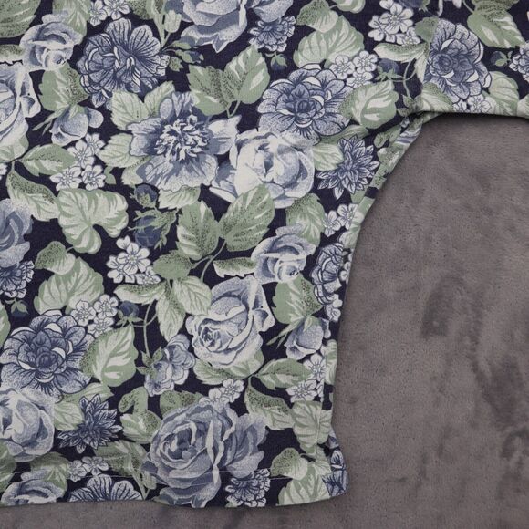 Best American Clothing Co Shirt Womens S Multicolor Floral Cropped Pullover - Picture 14 of 16